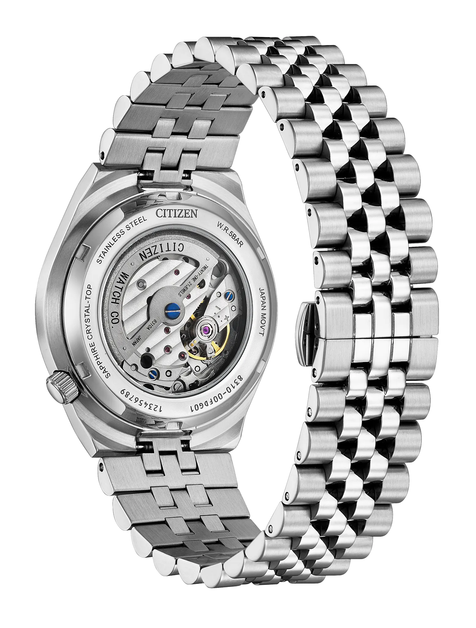 TSUYOSA 60 Black Dial Stainless Steel Bracelet NK0020-55E | CITIZEN